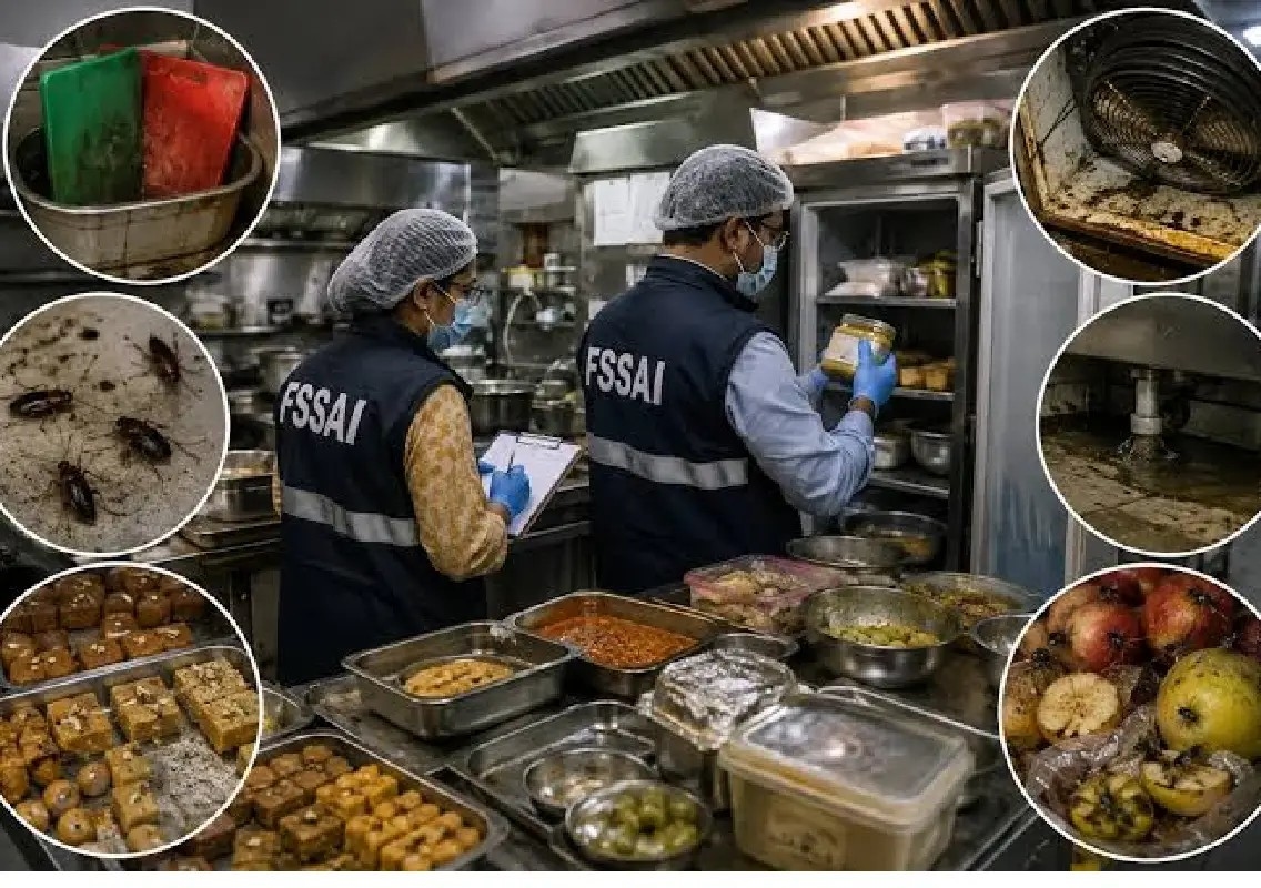 FSSAI finds expired food and pest activity at Delhi hotel - News Karnataka