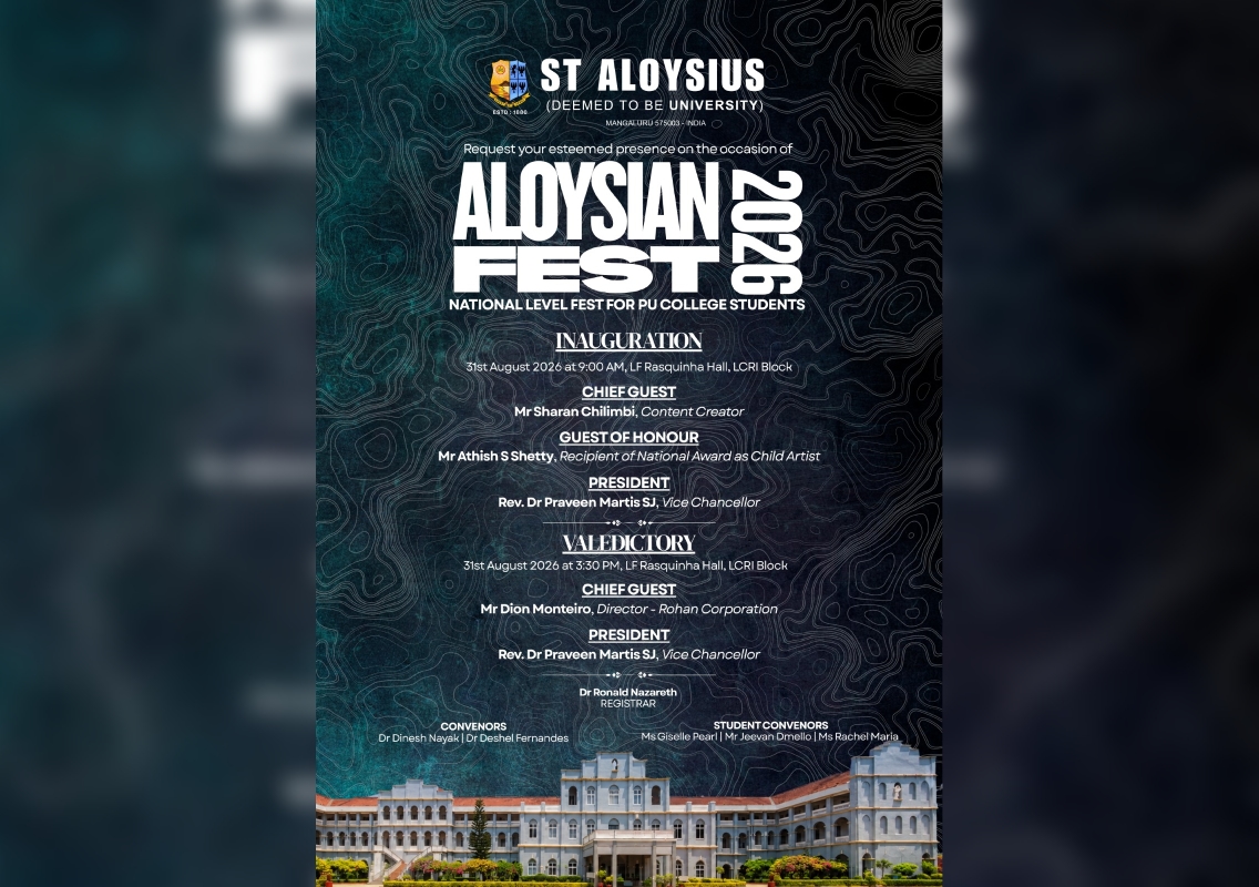 St Aloysius University to Host National-Level Aloysian Fest 2026 on August 31 - News Karnataka