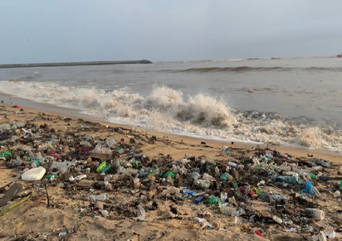 Floating waste leaves Bengre Beach shoreline covered in garbage - News Karnataka