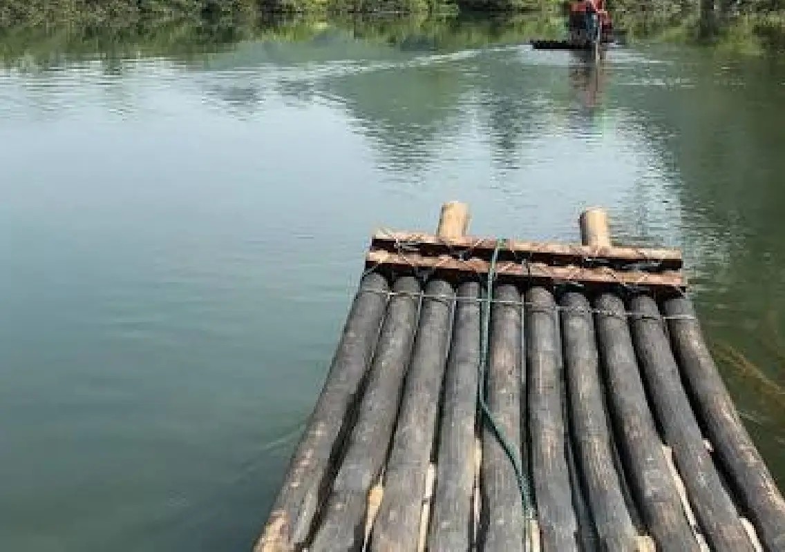 Flood forces elderly couple to live on bamboo raft with livestock - News Karnataka