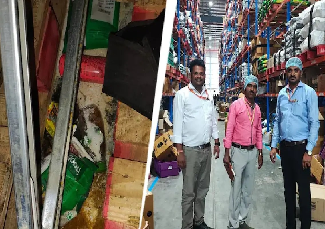 Food safety team flags unhygienic conditions at Zepto warehouse - News Karnataka