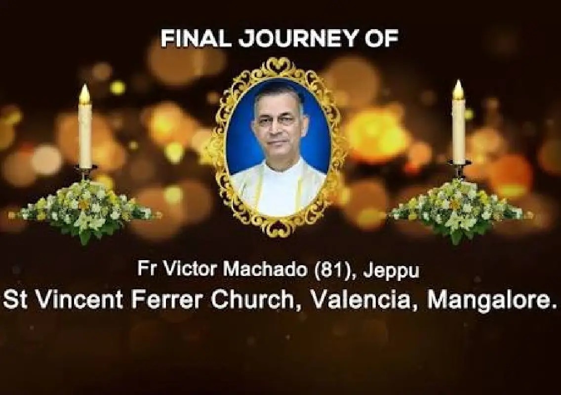 Fr Victor Machado, senior Mangaluru priest, passes away at 81 - News Karnataka