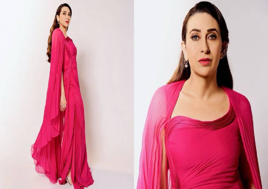 Karisma Kapoor stuns in Gaurav Gupta pink gown - News Karnataka