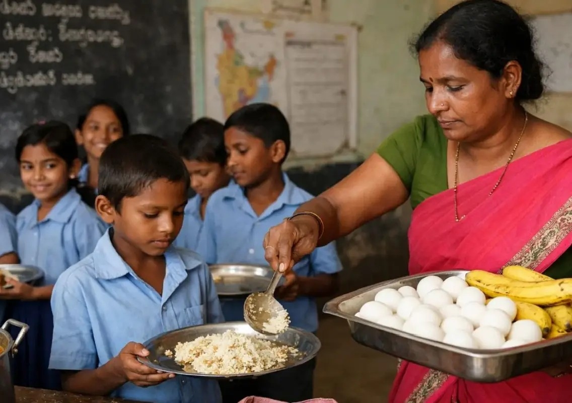 Karnataka among top states in midday meal coverage - News Karnataka