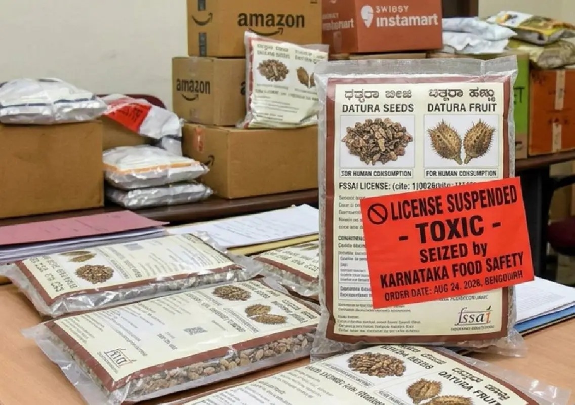 Karnataka suspends food licences over sale of toxic datura - News Karnataka