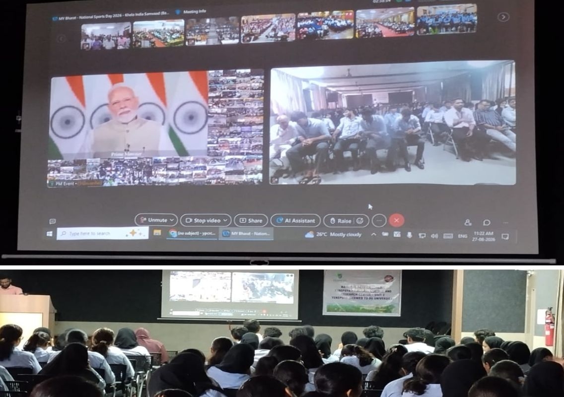 Naturopathy NSS volunteers join Khelo India Samvaad with PM Modi - News Karnataka