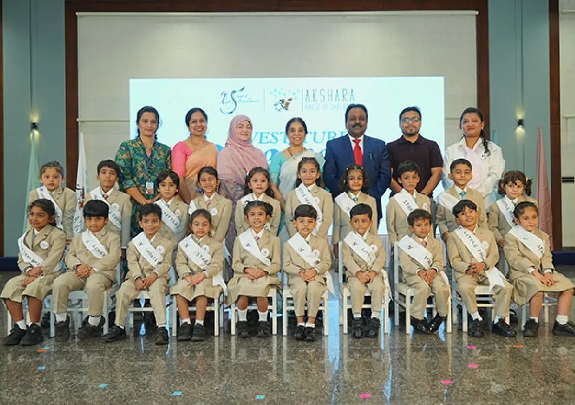 Little leaders shine at Akshara House investiture ceremony - News Karnataka