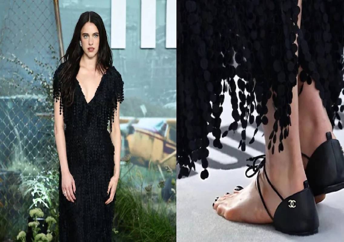 Margaret Qualley wears Chanel barefoot sandals at premiere - News Karnataka