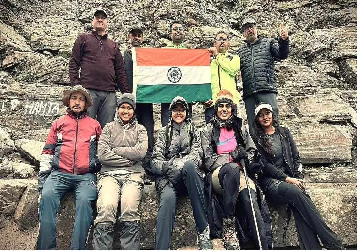 Mysuru trekkers conquer 14,100-ft Hampta Pass in Himalayas - News Karnataka