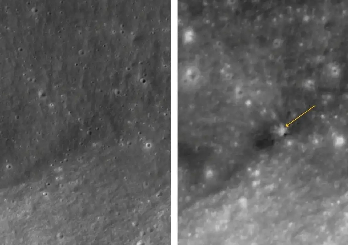 NASA reveals fresh crater left by SpaceX rocket on Moon - News Karnataka