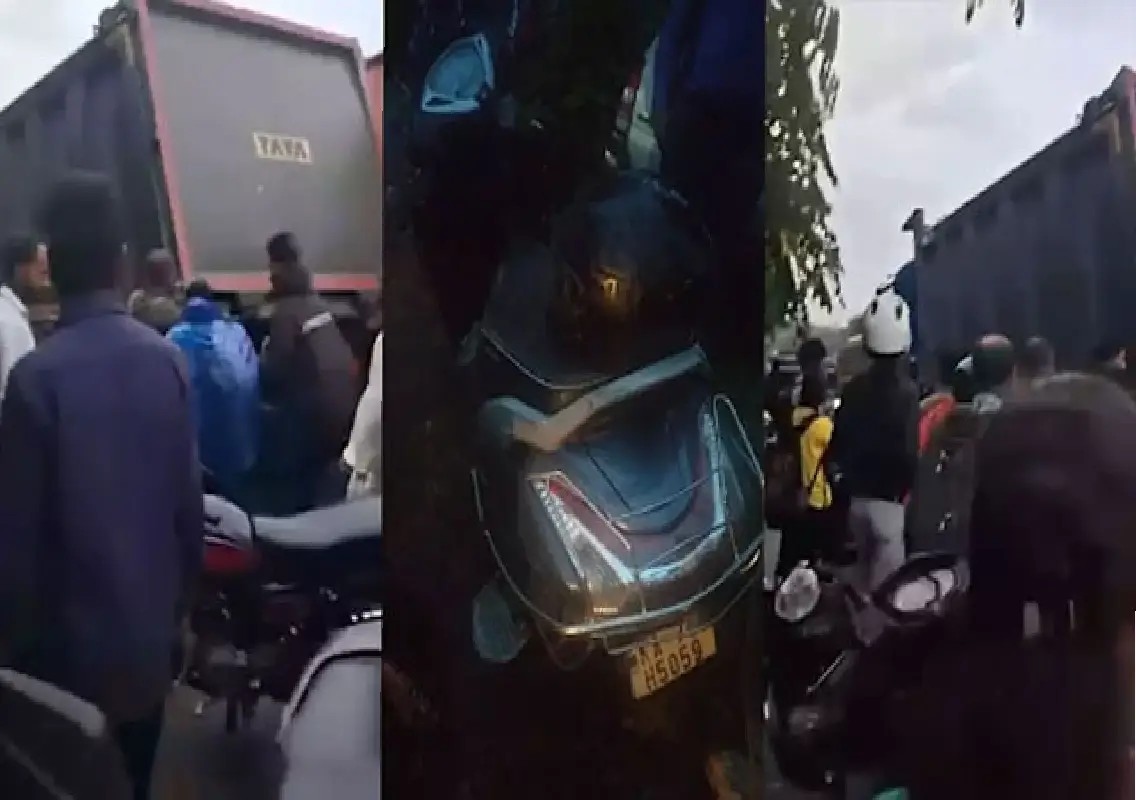 Pillion rider killed, scooter rider critical after tipper crash in B C Road - News Karnataka