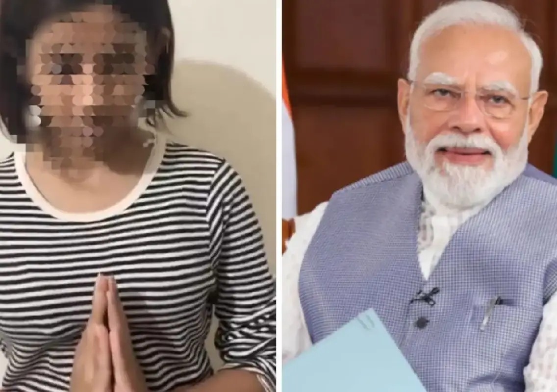 Protester apologises for abusive remarks against PM Modi, claims she was influenced - News Karnataka