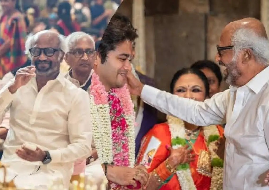 Rajinikanth’s simple wedding appearance wins fans’ hearts - News Karnataka