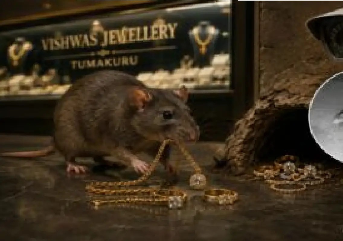 Rat steals ₹10 lakh jewellery, CCTV solves bizarre mystery - News Karnataka