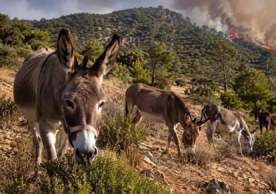 Rescued donkeys become unlikely heroes in Spain’s wildfire fight - News Karnataka