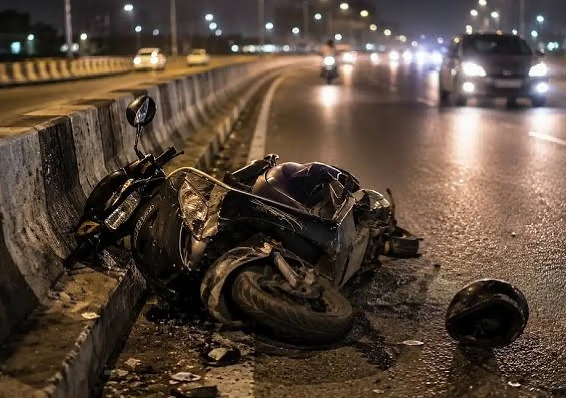 Scooter rider dies after crashing into median on Mysuru Road flyover - News Karnataka