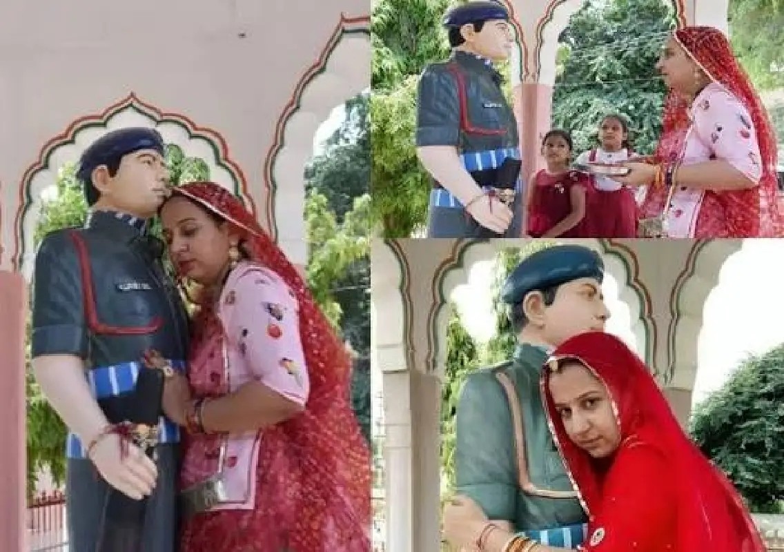 Sisters tie rakhis to martyred soldiers’ statues in touching tribute - News Karnataka