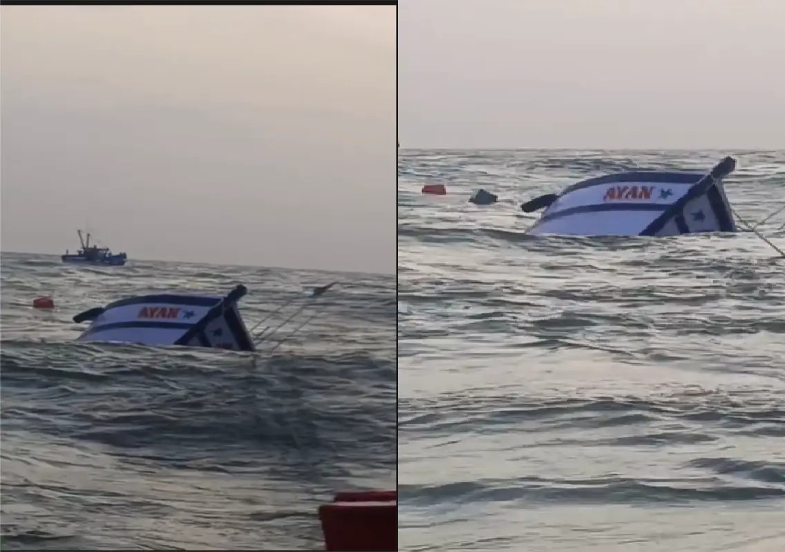 Six fishermen rescued as deep-sea boat sinks near Ullal: WATCH - News Karnataka