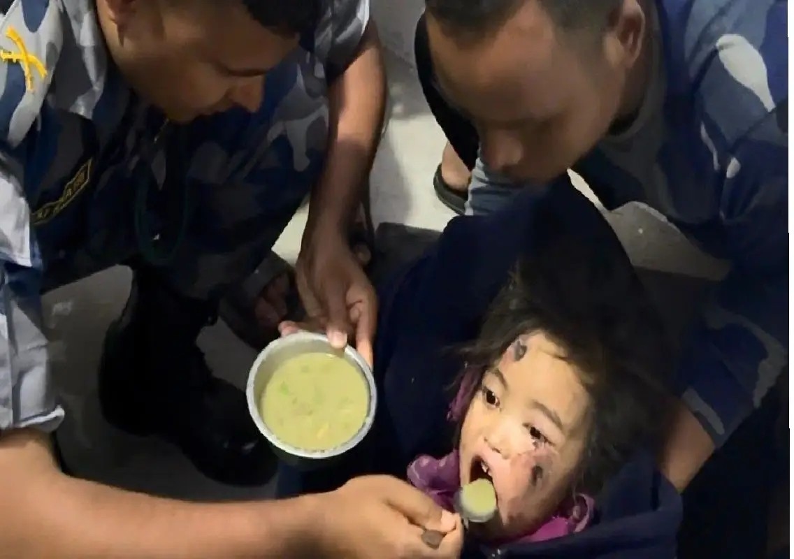 Six-year-old girl rescued alive after three days under Nepal flood debris - News Karnataka