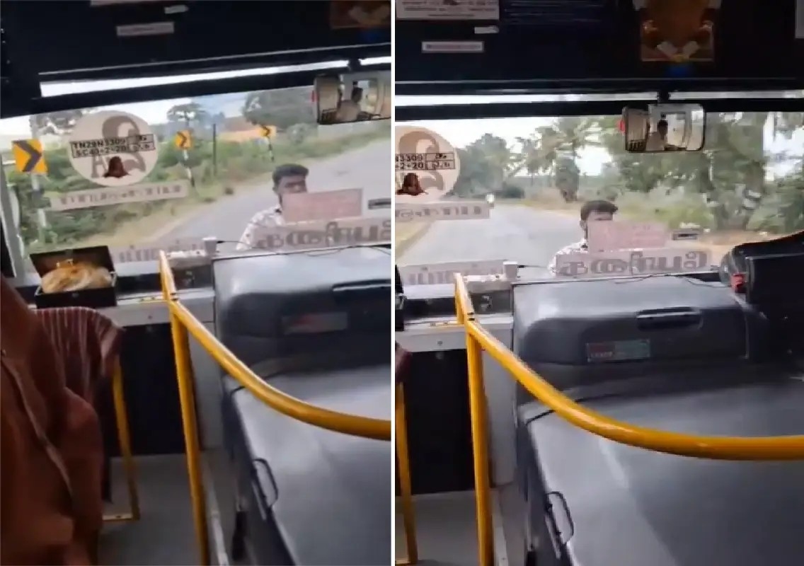 TNSTC driver suspended after passenger clings to moving bus: WATCH - News Karnataka