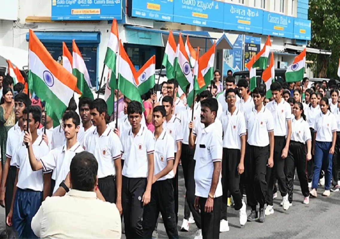 Tiranga Yatra held in Manipal to mark 80th Independence Day - News Karnataka