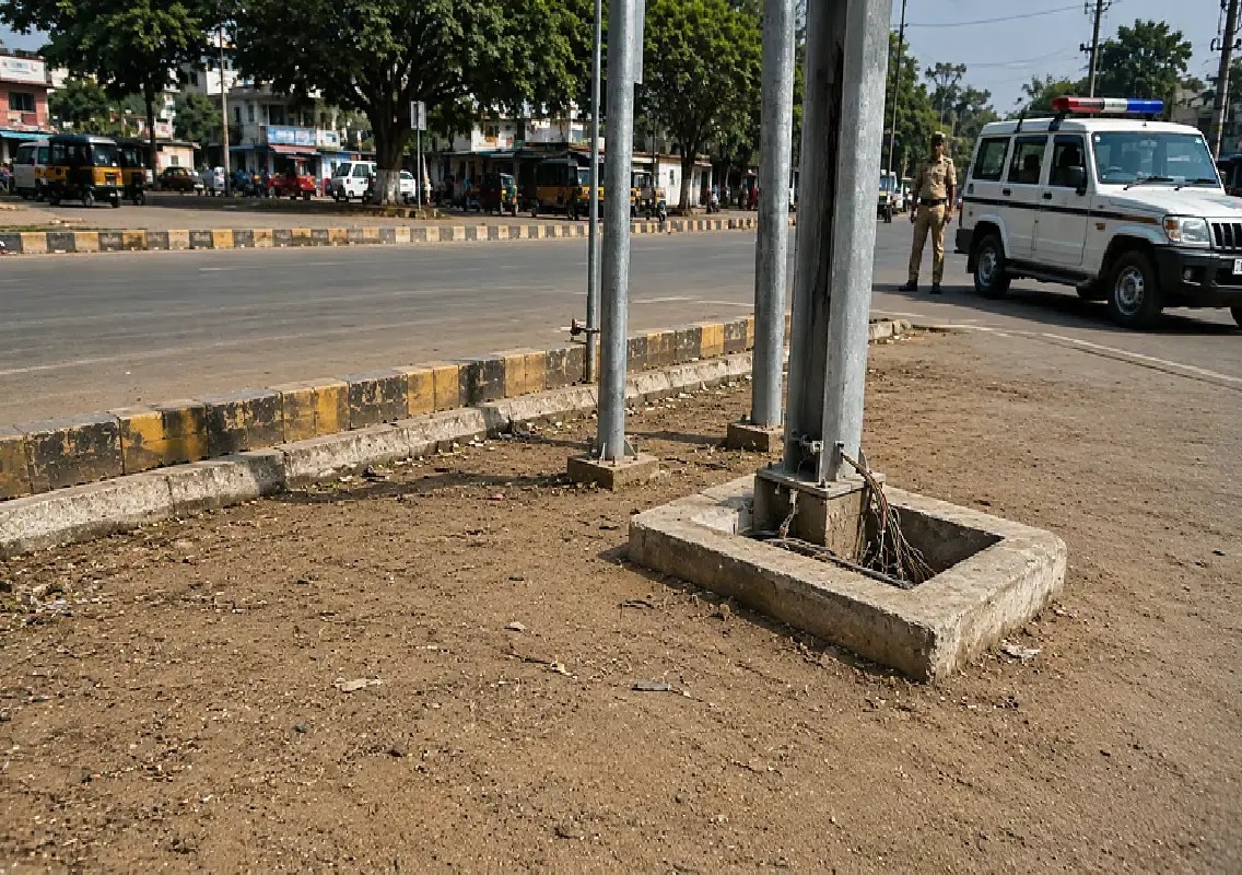 Traffic signal equipment worth Rs 8 lakh stolen in Udupi - News Karnataka