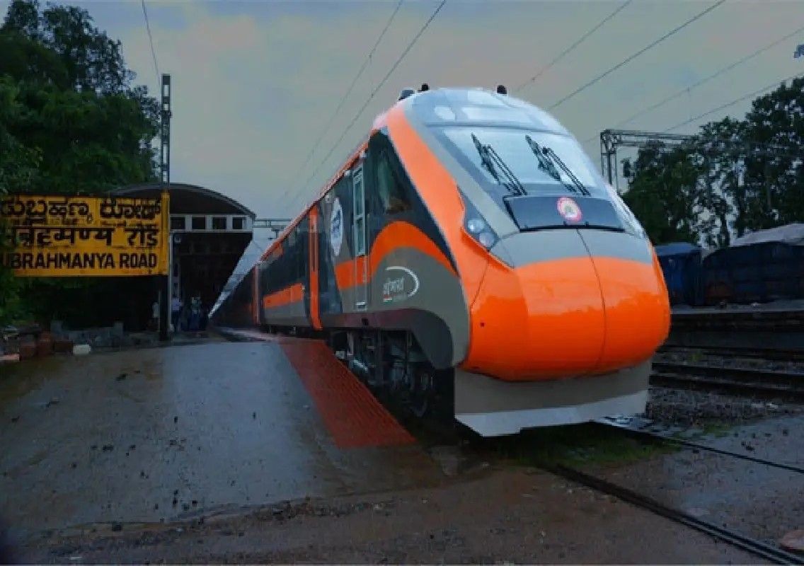 Vande Bharat trial run inspected on Sakleshpur-Subrahmanya route - News Karnataka