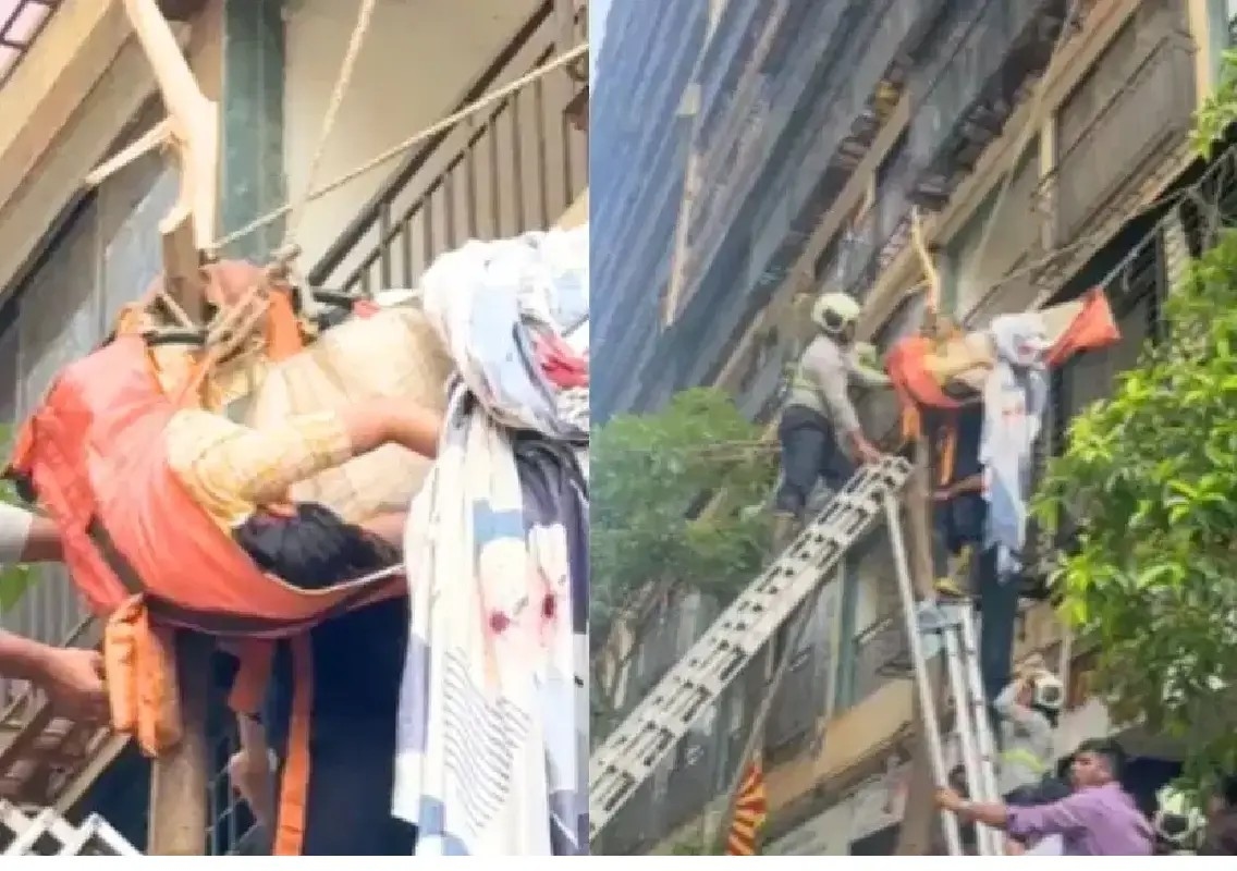 Woman rescued from tree after alleged 10th-floor jump - News Karnataka
