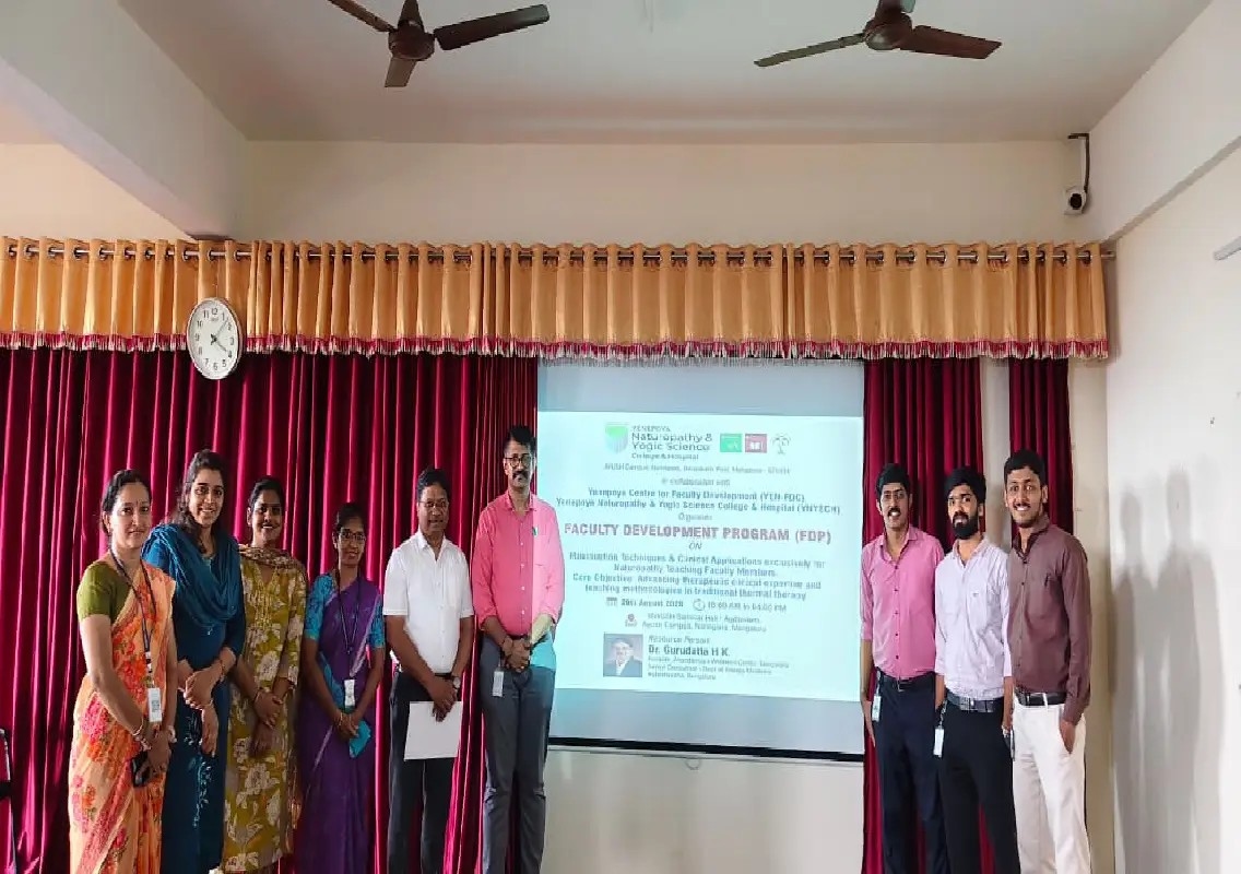 Yenepoya college conducts faculty development programme on moxibustion - News Karnataka