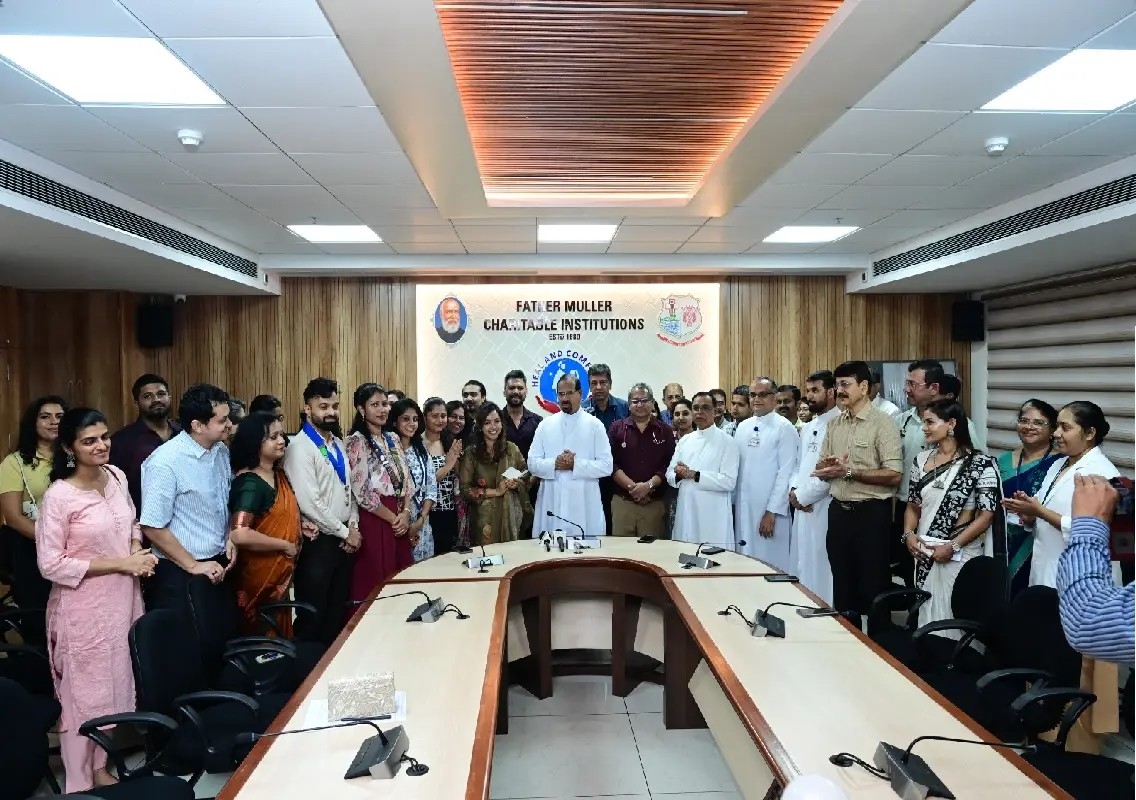 ₹29 lakh donated to Father Muller for paediatric cancer care - News Karnataka