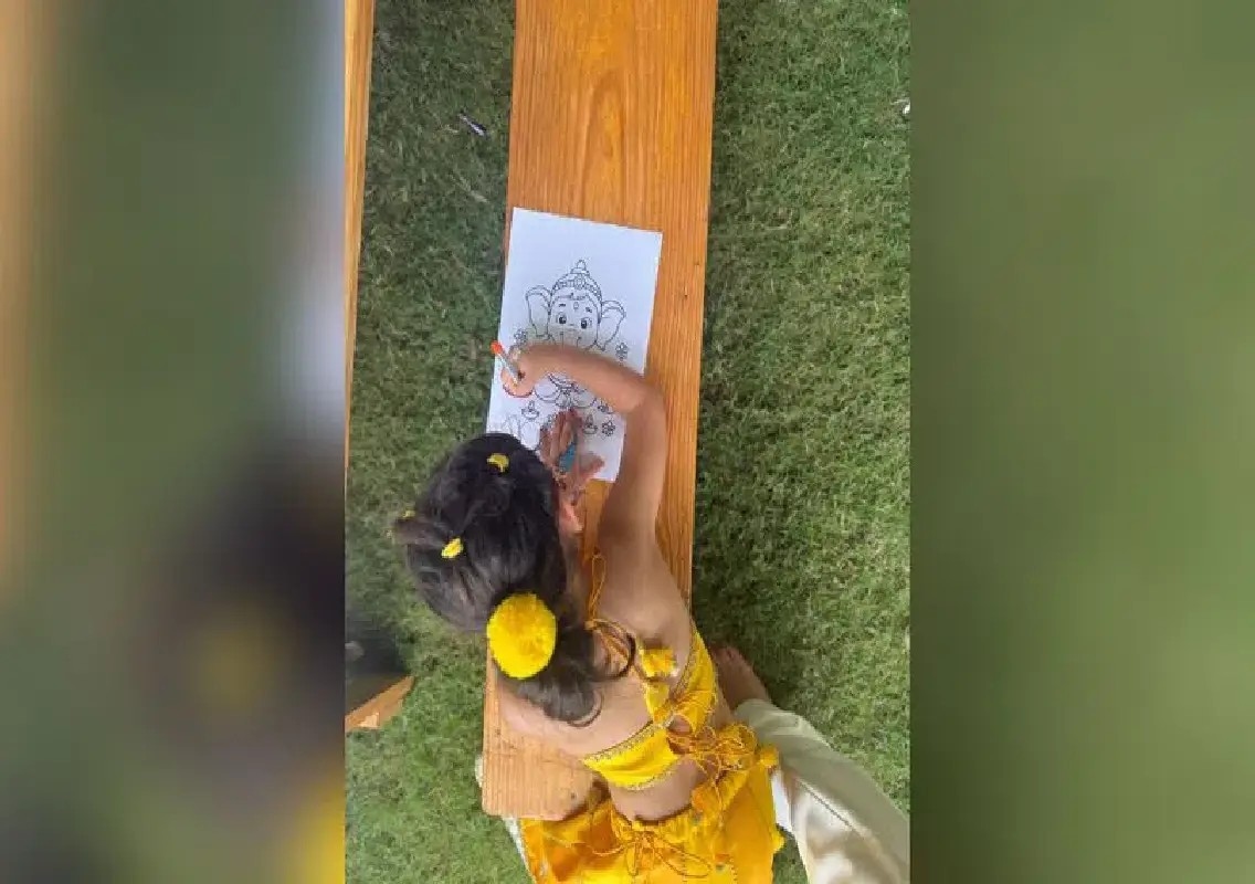 Alia Bhatt shares Ganesh Chaturthi moments featuring little Raha - News Karnataka