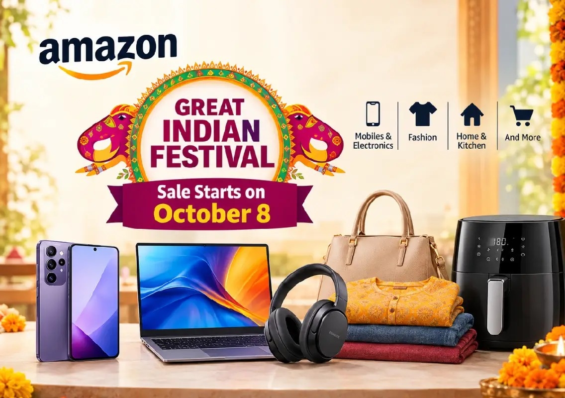 Amazon Great Indian Festival sale begins October 8 - News Karnataka