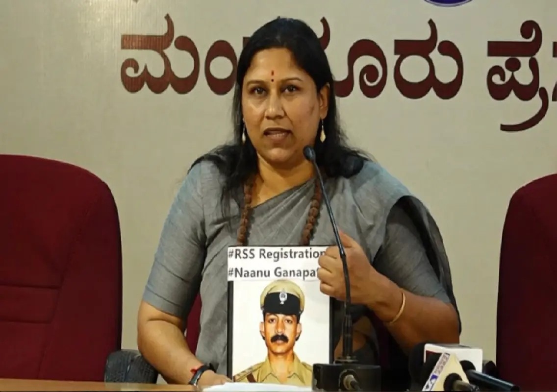 Anupama Shenoy questions action against teachers over RSS march - News Karnataka