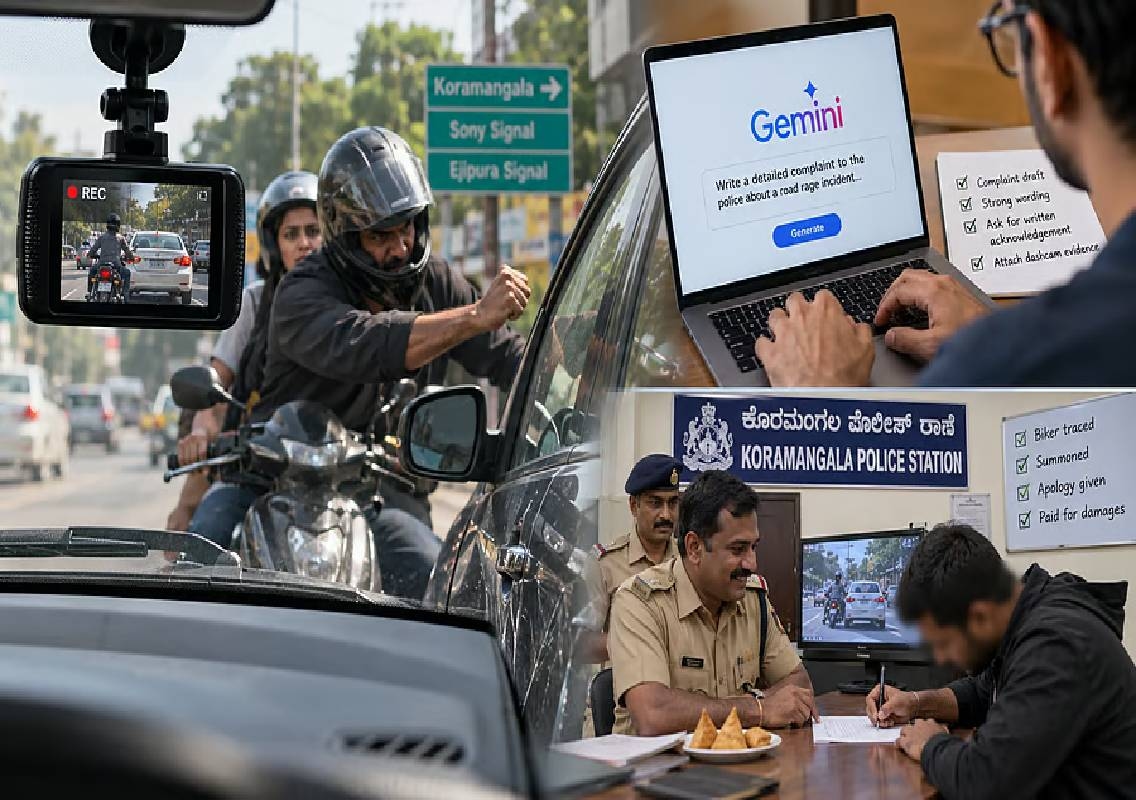 Bengaluru CEO uses Gemini after road rage incident - News Karnataka