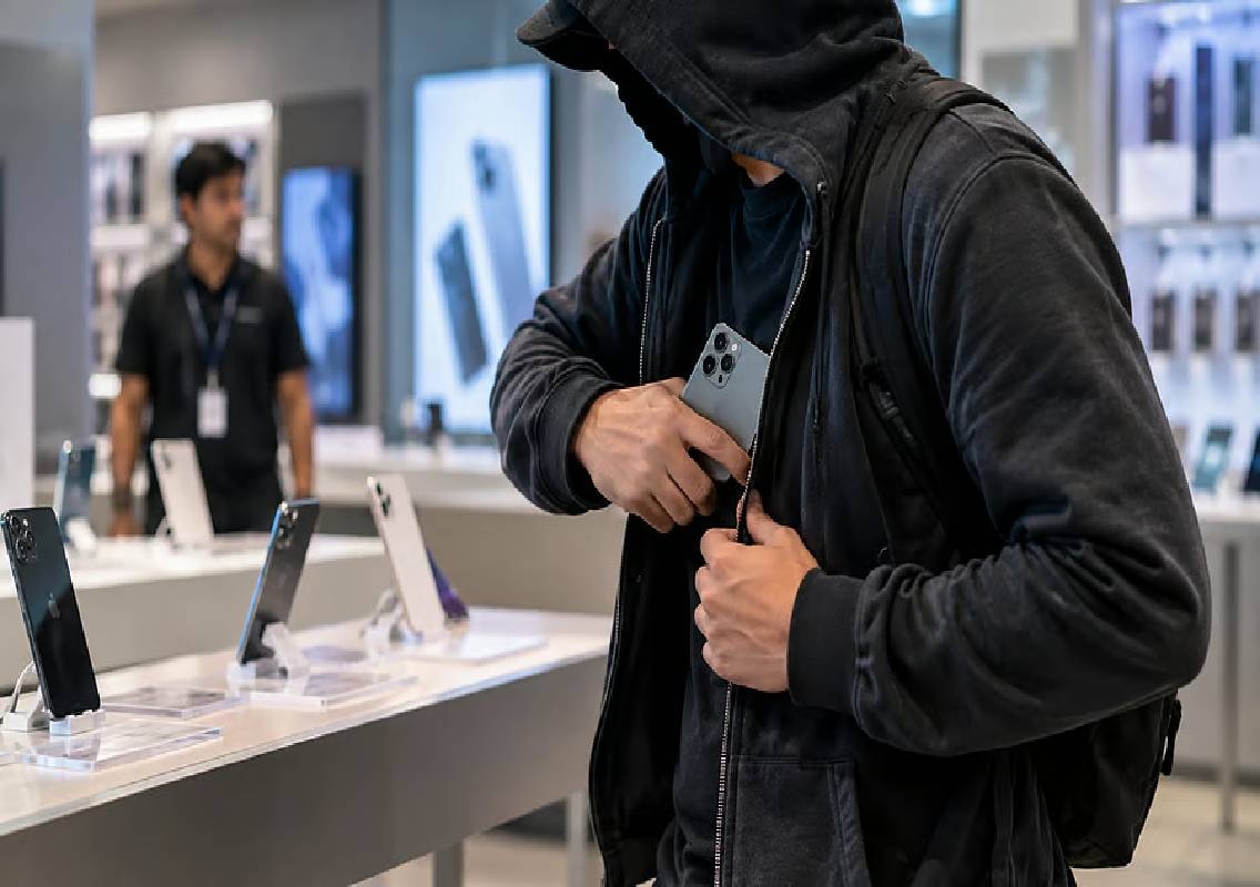 Bengaluru customer steals ₹1.6 lakh phone from showroom - News Karnataka