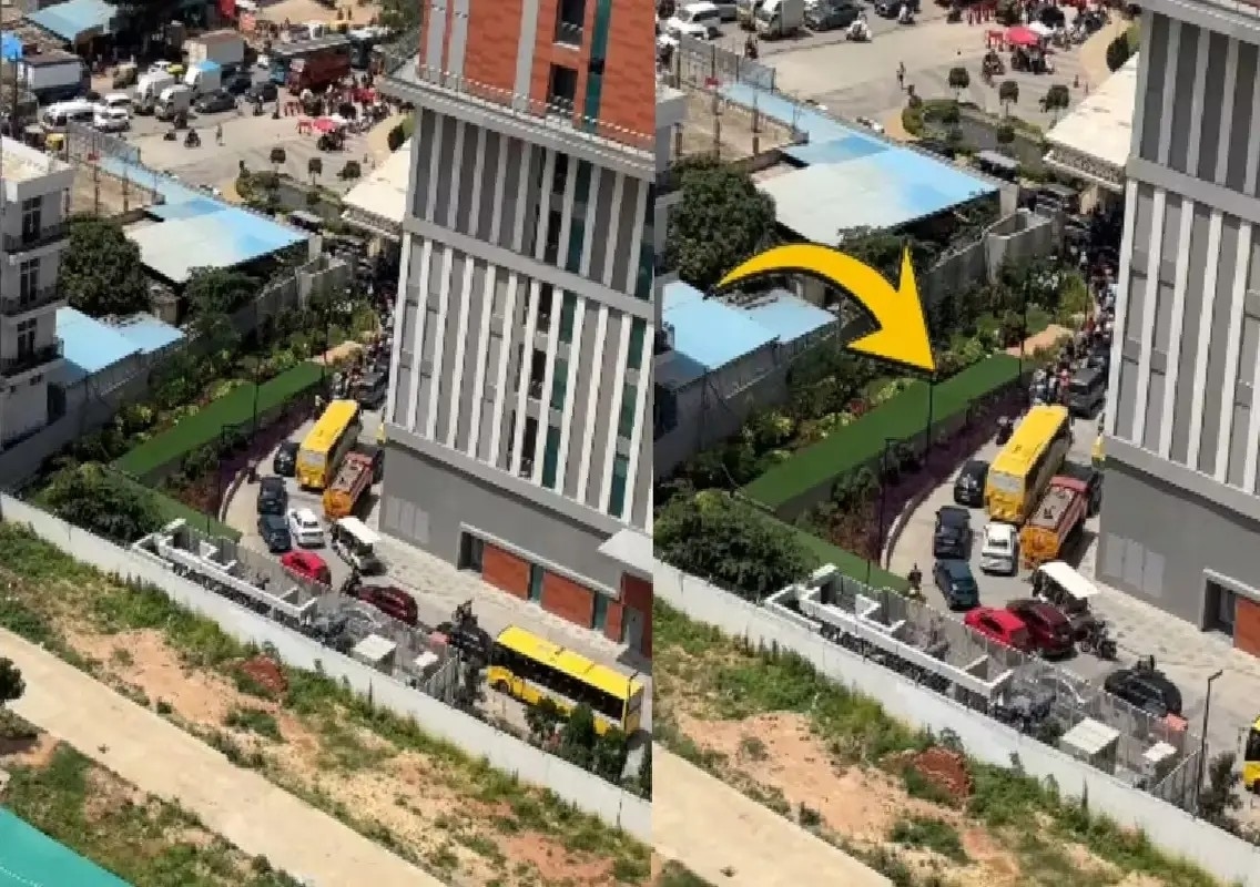 Bengaluru woman shows traffic jam inside residential society: WATCH - News Karnataka