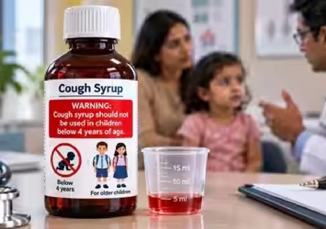 Big warning may soon appear on cough syrup bottles for young children - News Karnataka