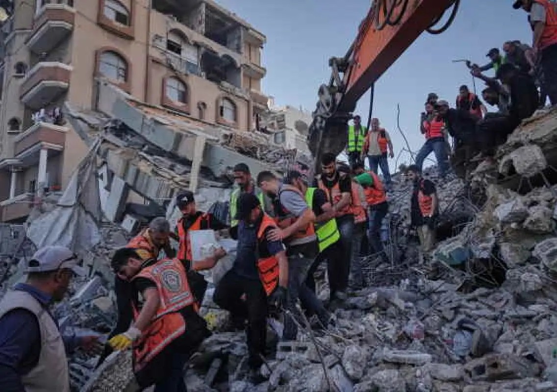 Child rescued alive as Gaza building collapse leaves dozens trapped - News Karnataka