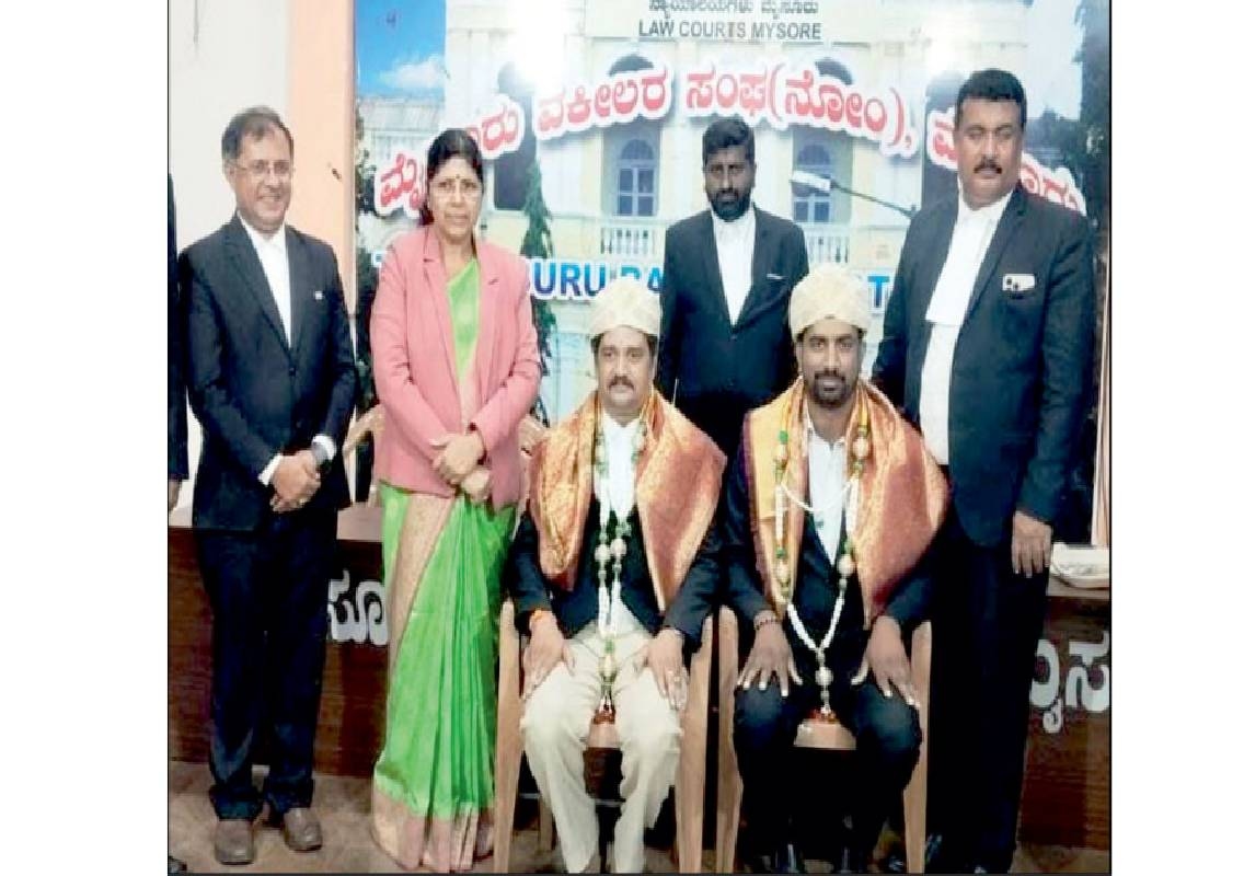 M.S. Sharath, B. Nandeesh elected to Advocates Co-op Society - News Karnataka