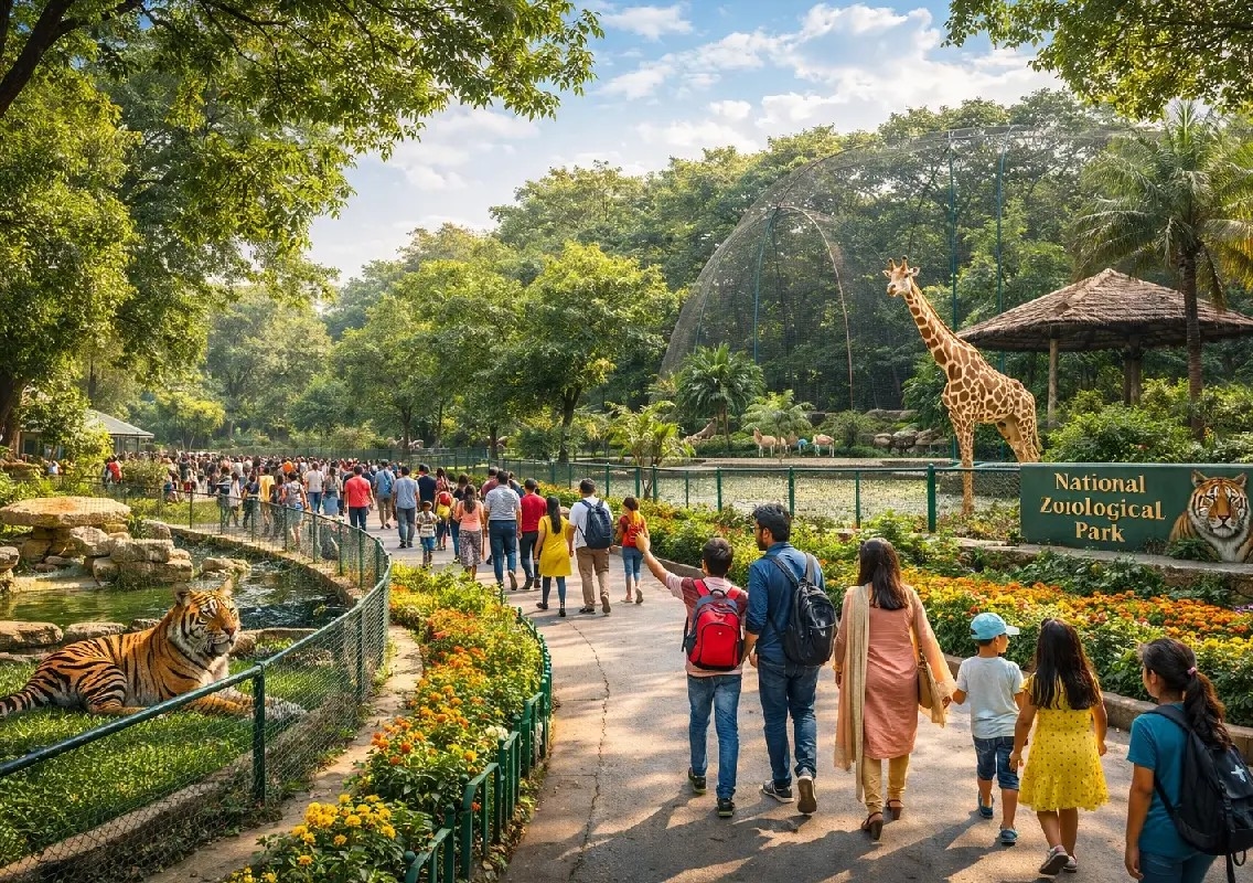 Delhi zoo draws visitors seeking a colourful weekend escape - News Karnataka