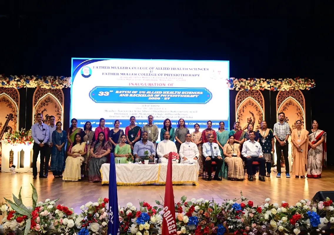 Father Muller inaugurates 33rd batches of Allied Health Sciences, Physiotherapy - News Karnataka