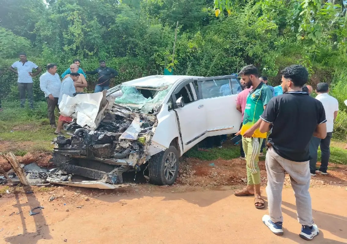 Former minister Ramanath Rai injured in Karkala road accident: WATCH - News Karnataka