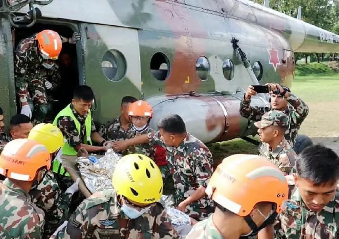 Helicopters become Nepal flood-hit areas’ only lifeline - News Karnataka