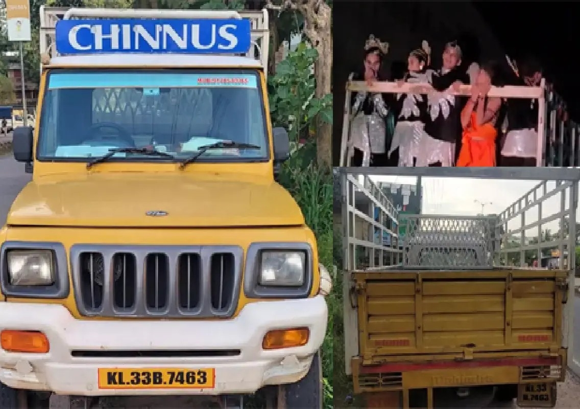Kaup police seize goods vehicle carrying children dangerously - News Karnataka