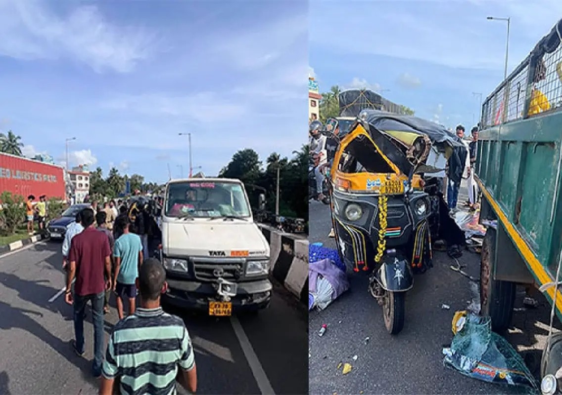 Kaup: Mother and two children injured after rickshaw hits parked tempo - News Karnataka