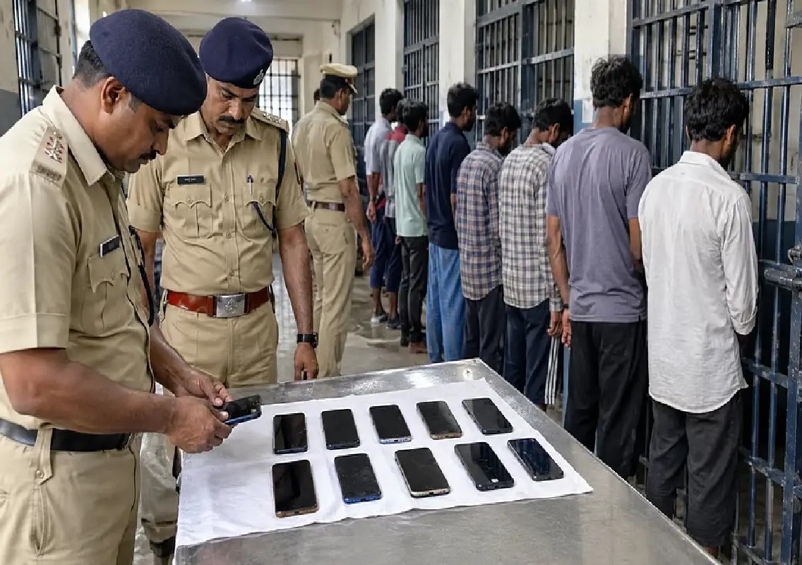 Mangaluru district prison raid yields 10 mobile phones - News Karnataka