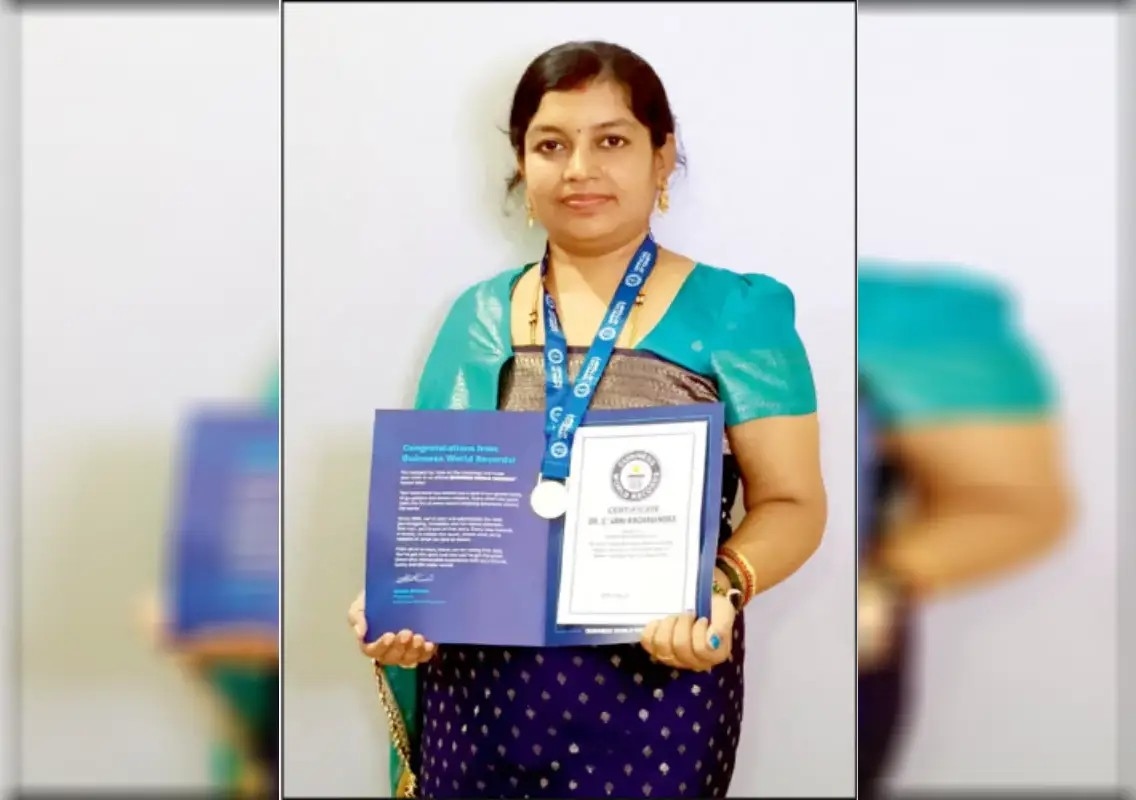 Mysuru educator Dr Vani Raghavendra enters Guinness World Records - News Karnataka