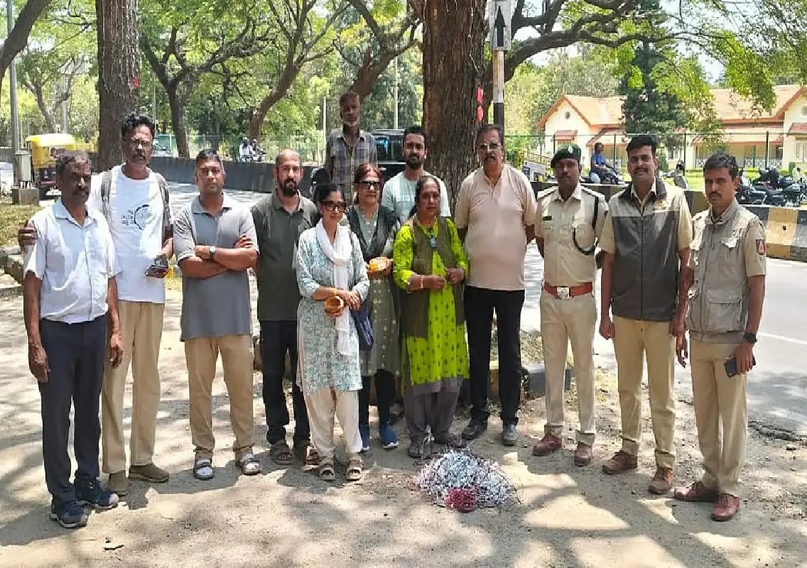 Mysuru environmentalists remove nails from trees ahead of Dasara - News Karnataka