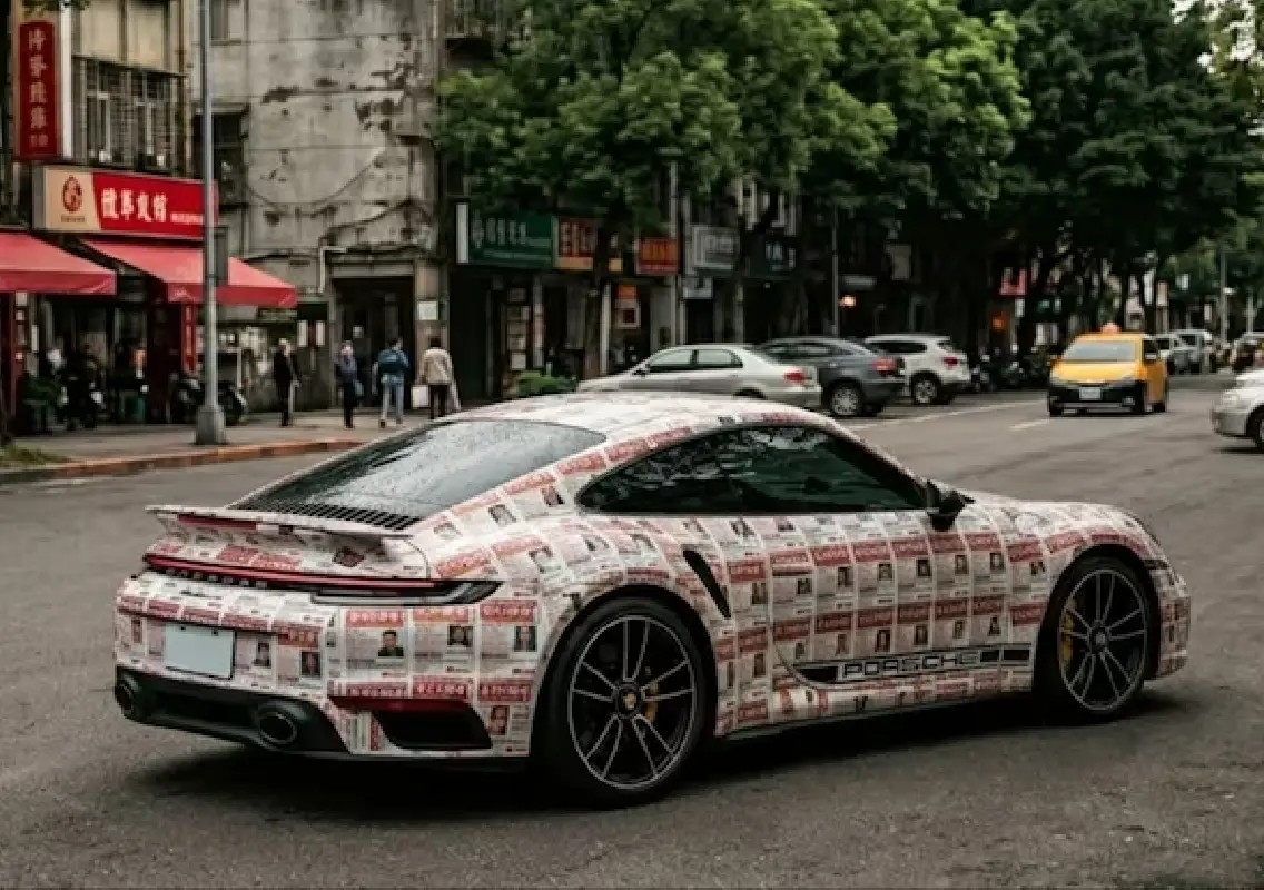 Porsche owner covers luxury car with missing-child flyers - News Karnataka