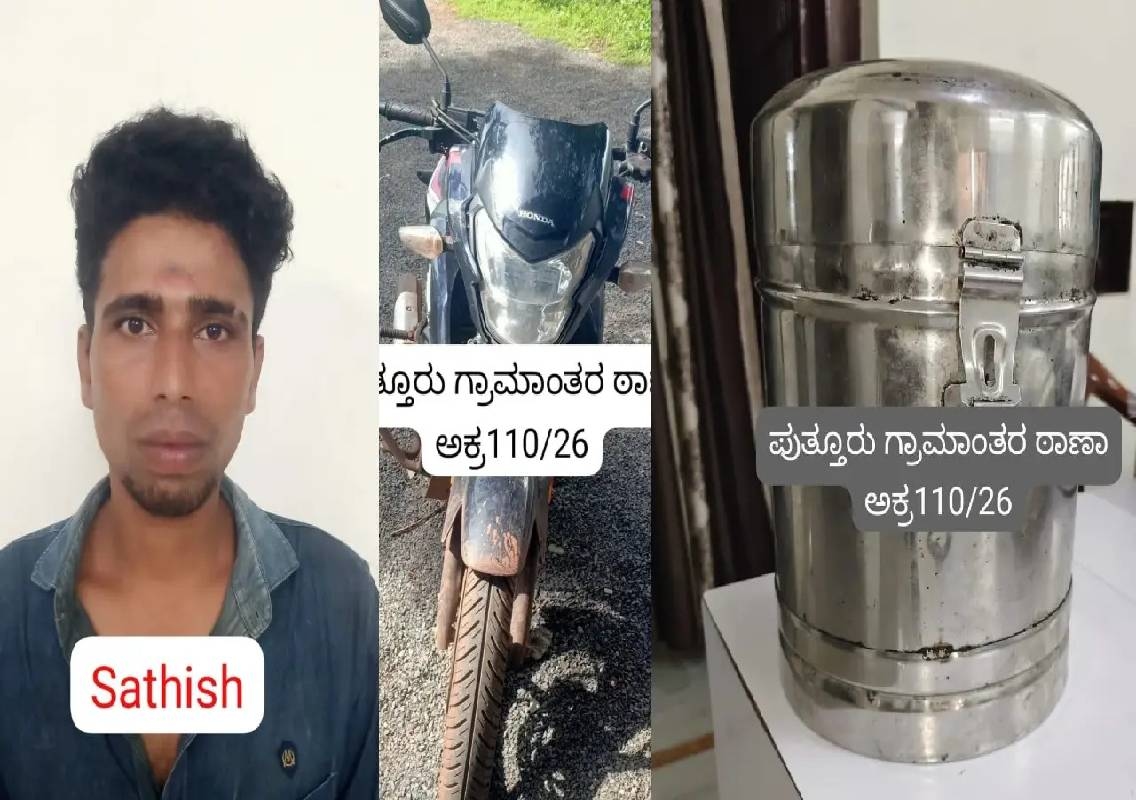 Puttur temple theft: Kasaragod man arrested - News Karnataka